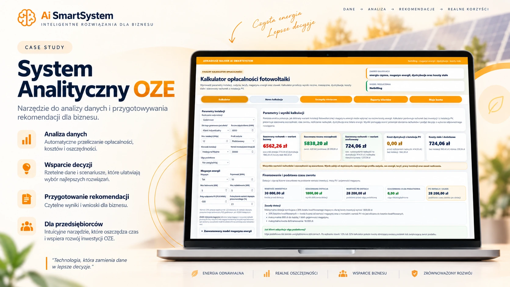 System Analityczny OZE — prezentacja projektu