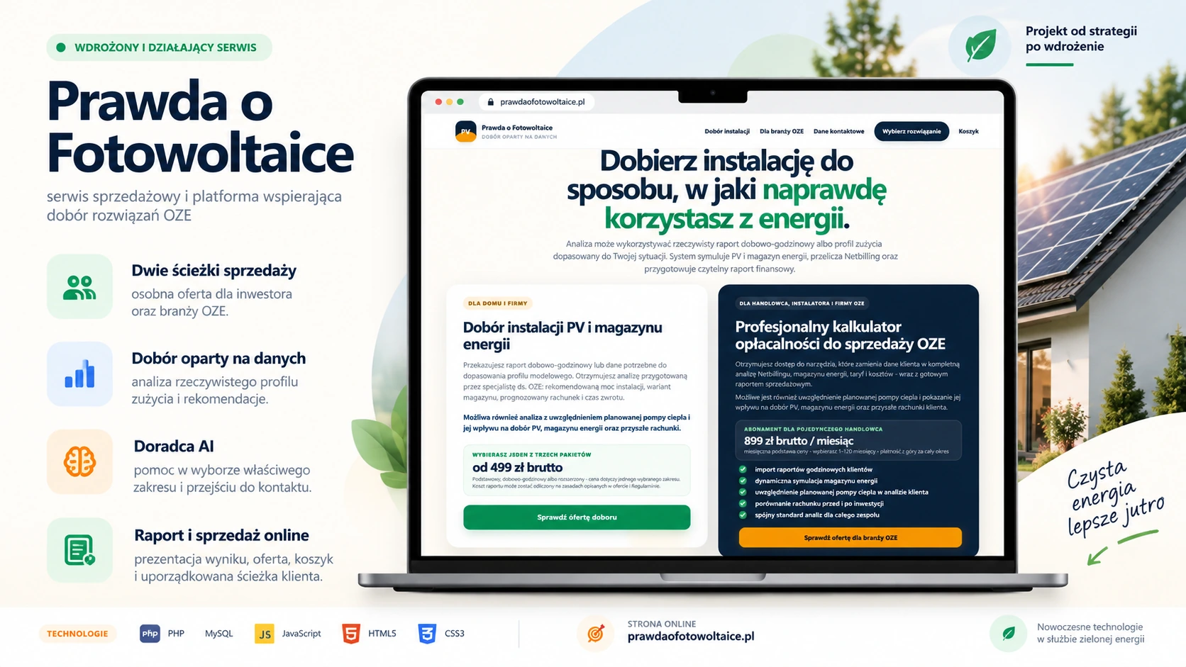 Prawda o Fotowoltaice — prezentacja projektu