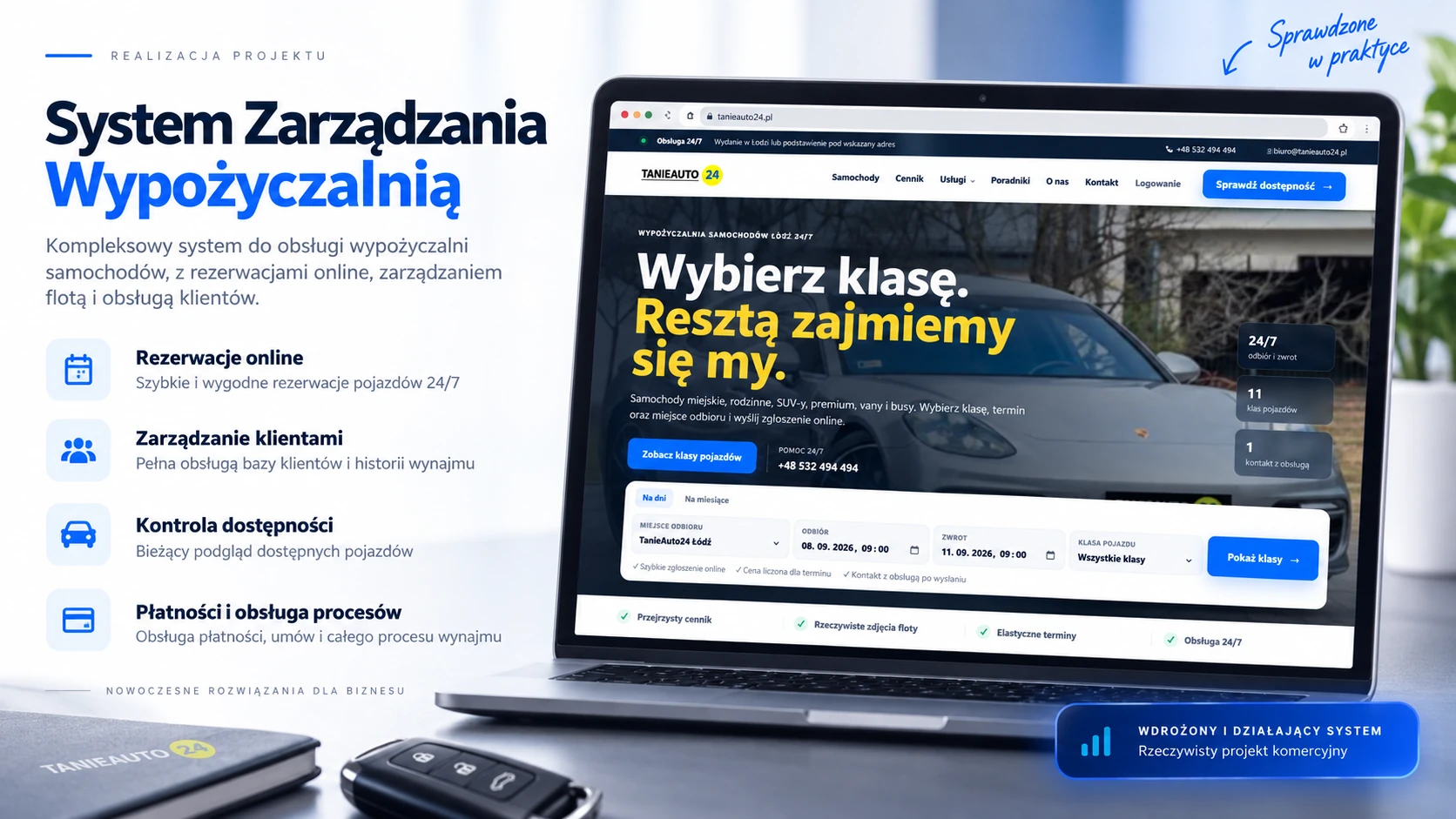 System Zarządzania Wypożyczalnią — prezentacja projektu